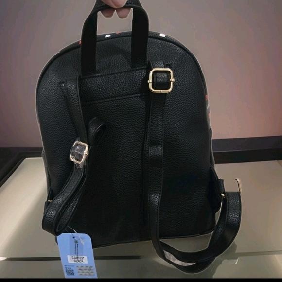 Betty Boop Polka Dot Backpack - Black and Red - Picture 4 of 12